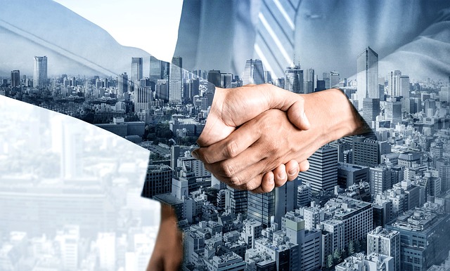 Business handshake